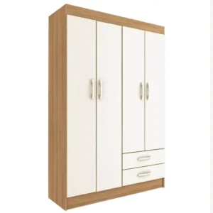 Guarda Roupa Atalaia 4 Portas 2 Gavetas Solteiro Evidencia