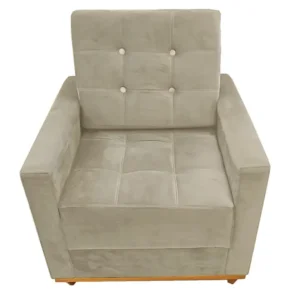 Poltrona Austria em Veludo com Almofada Solta União