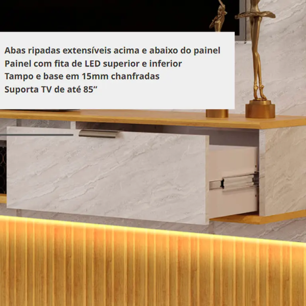 Painel Extensível Hit 229 - DJ Móveis - Imagem 2