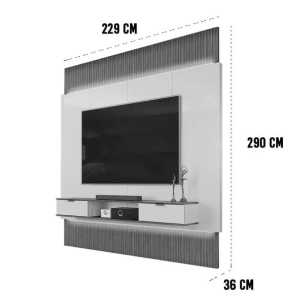 Painel Extensível Hit 229 - DJ Móveis - Imagem 3