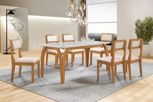 Mesa Ágata 180x90 - LJ Móveis - Imagem 2