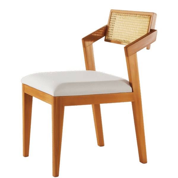 Kit 2 Cadeiras Berlim Rattan - HR Movelaria - Imagem 2
