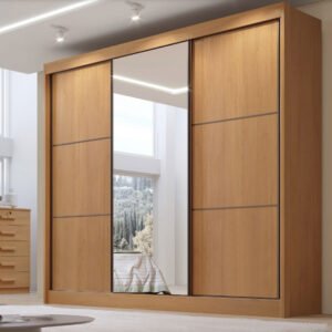 Guarda-Roupa 3 Portas Cristal Cinamomo - D' Doro