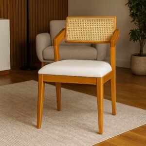 Kit 2 Cadeiras Berlim Rattan - HR Movelaria
