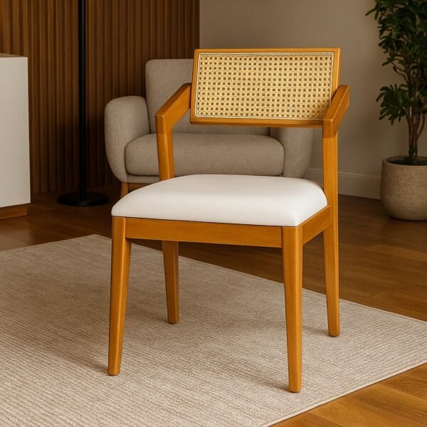 Kit 2 Cadeiras Berlim Rattan - HR Movelaria