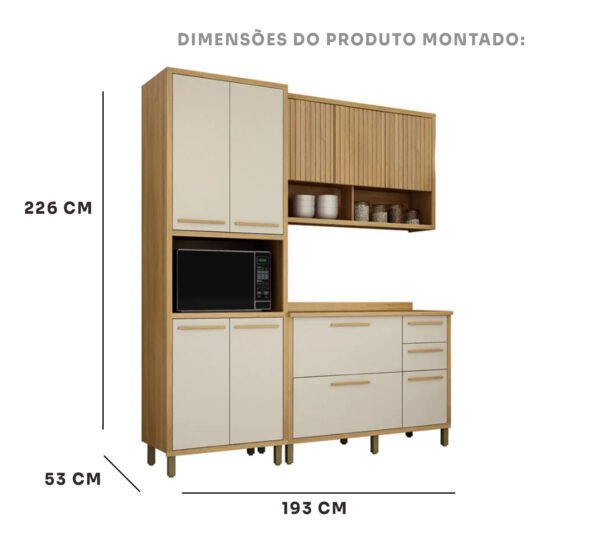 Cozinha 3 Peças Torino - Valdemóveis - Imagem 3