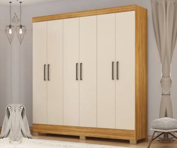 Guarda-Roupa Casal Pratico 6 Portas - Demobile - Imagem 4