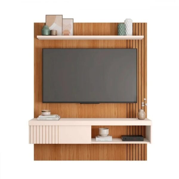PAINEL JADE 1.8 FREIJO/OFF WHITE - CAEMMUN MOVELARIA - Imagem 4