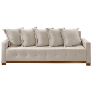 Sofá Cama Feeling Casal 4 Lugares e 5 Almofadas 210cm Innove