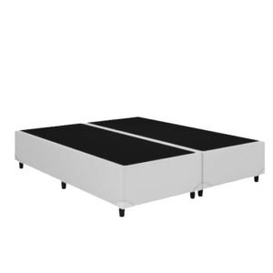 BASE BOX KING SILMER 1,93 CORINO BRANCA - ALTO NIVEL