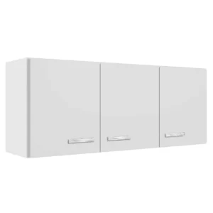 ARMÁRIO AÉREO EVIDENCIA 120CM 3 PORTAS EVIDENCIA COR BRANCO
