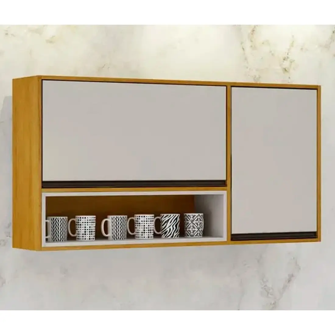 Armário Aéreo Eduarda 120cm 2 Portas Chf - Imagem 4