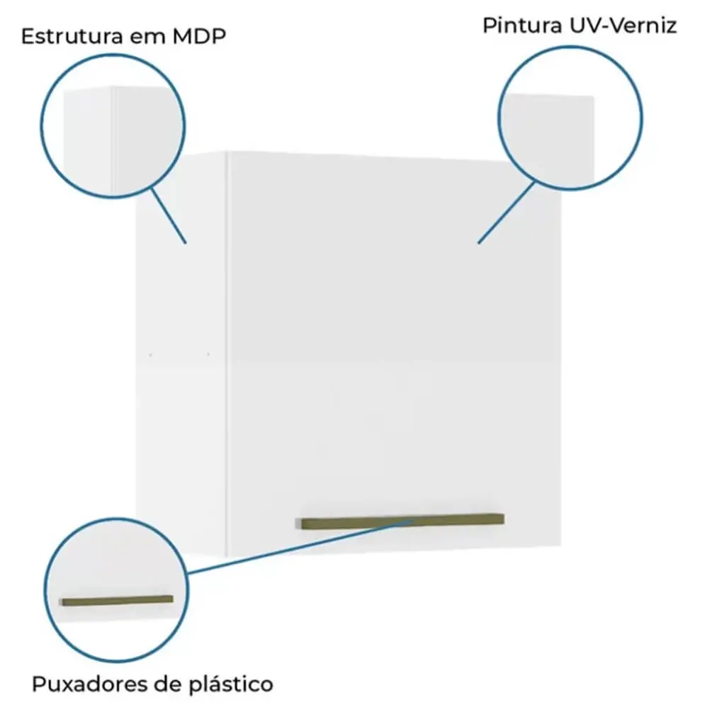 Armário Aéreo Favorita 1 Porta Zanzini - Imagem 3