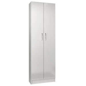 ARMÁRIO MULTIUSO MILÃO COM 2 PORTAS E 4 PRATELEIRAS EVIDENCIA COR BRANCO