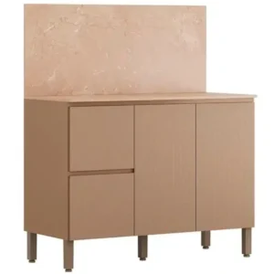 Balcão Art 120cm 3 Portas 2 Gavetas para Cozinha Kits Parana