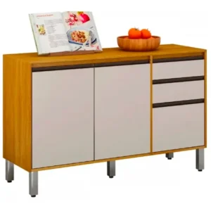 Balcão Eduarda 3 Portas 2 Gavetas para Cozinha Chf