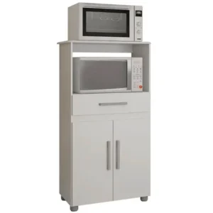BALCÃO MULTIUSO HAVANA 2 PORTAS 1 GAVETA ATUALLE COR BRANCO