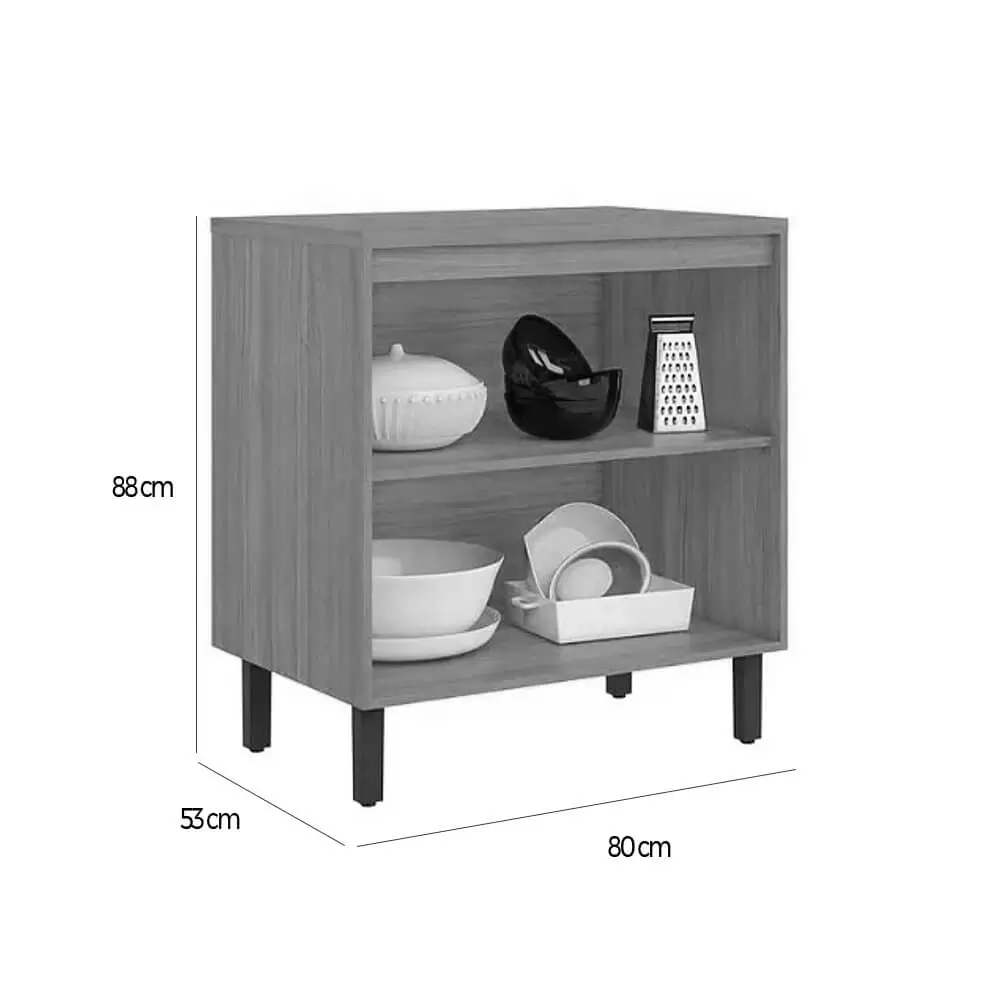 Balcão Napoles 2 Portas para Cozinha Itatiaia - Imagem 2