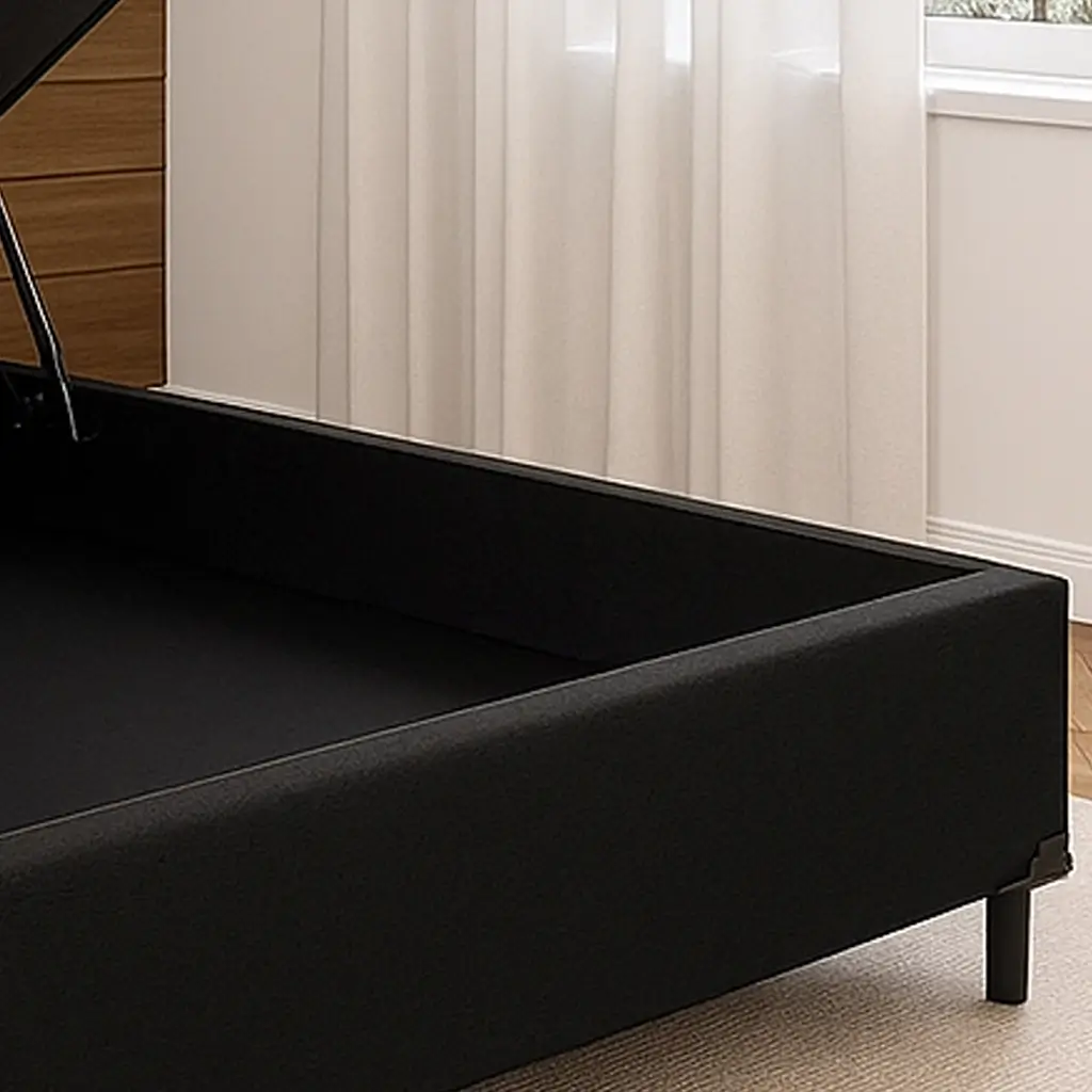 Base Box Baú Carioca Casal em Corino 30x138x188 Bio Flex - Imagem 4