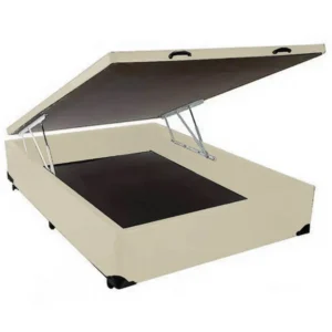 BASE BOX BAÚ CASAL 36X138X188 COR BEGE