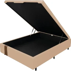 Base Baú Kwid Casal em Linho 41x138x188 Dream Box