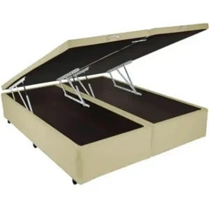 Base Bipartida Baú King em Corino Universal 41x203x193 Blindado