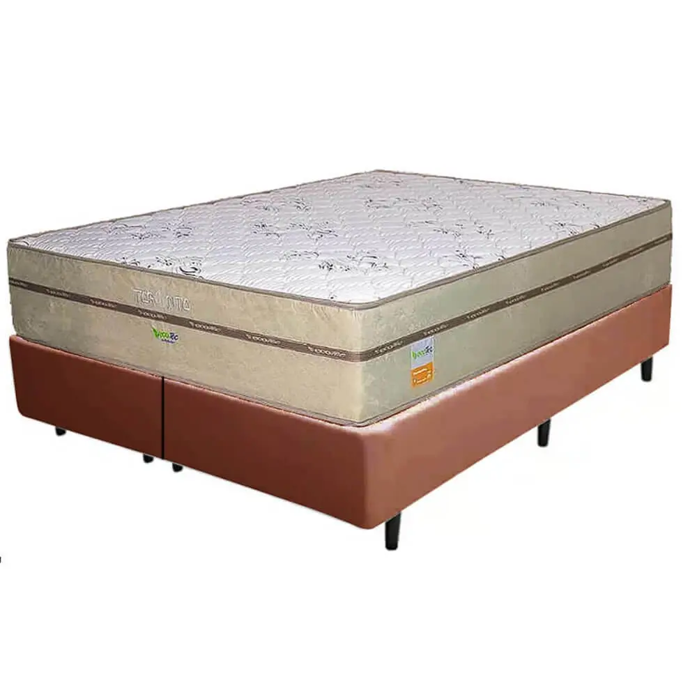Base Box Bipartida com Colchão Toronto Ecotec Queen Molas Ensacadas 62x198x158 - Imagem 3