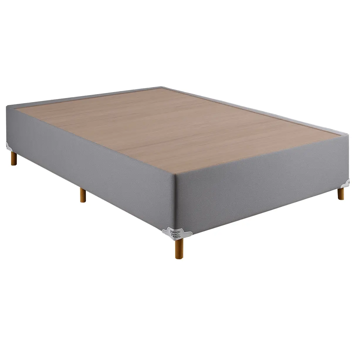 Base Box Tiradentes Casal em Suede 28x188x138 Colchominas