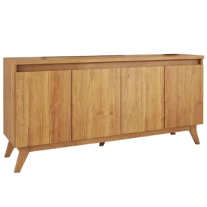 BUFFET FLIP 4 PORTAS COM PÉS RETRÔ VIERO COR MEL