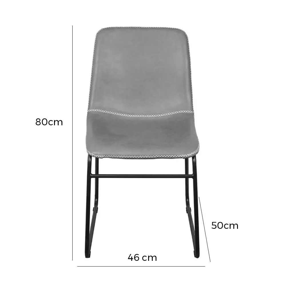 Cadeira Verner com Base em Aço Or Design - Imagem 2