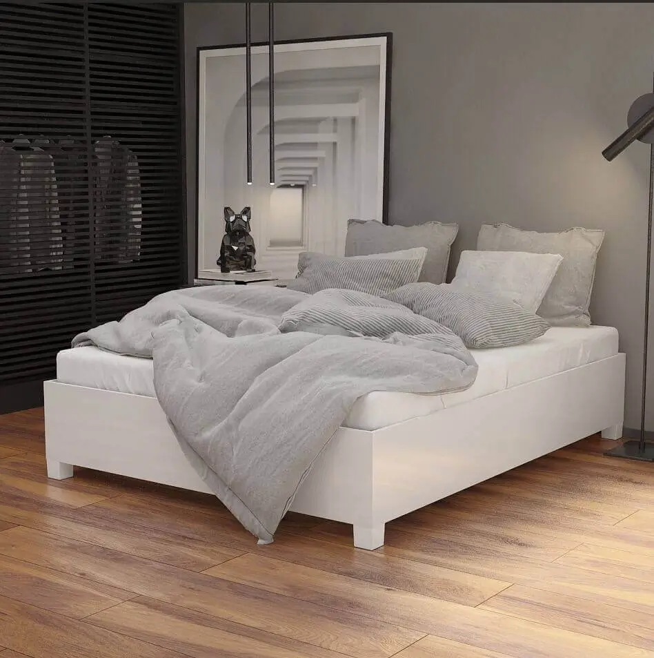 Cama Clara Casal com Estrado Reforçado Carioca - Imagem 3