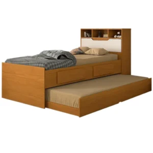 Cama Ravena com Cama Auxiliar Solteiro 2 Gavetas e Baú Conquista