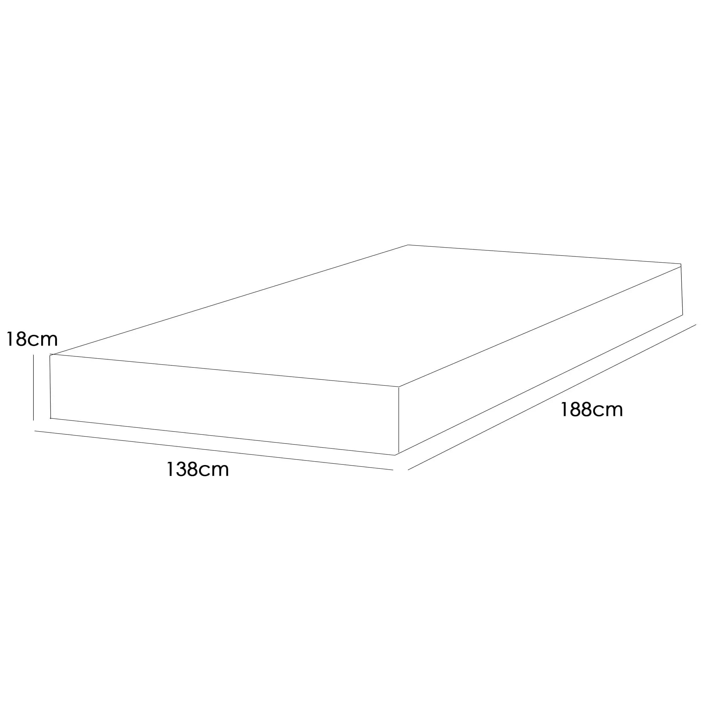 Colchão Confortex D45 Casal 18x188x138 Plumatex - Imagem 3