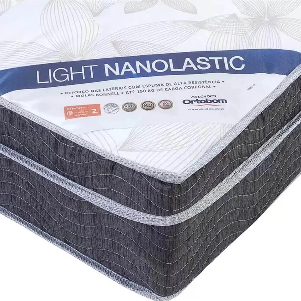 Colchão Light Nanolastic Queen de Molas 23x198x158 Ortobom - Imagem 2