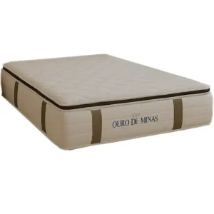 Colchão Ouro de Minas Queen com Molas Ensacadas 32x198x158 Colchominas