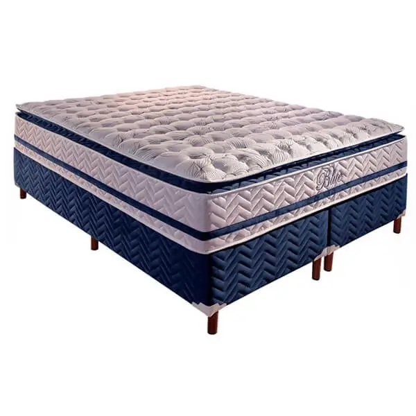 Base Bipartida Universal com Colchão Blue Queen Paropas
