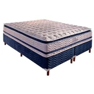 Base Bipartida com Colchão Blue King Size Paropas
