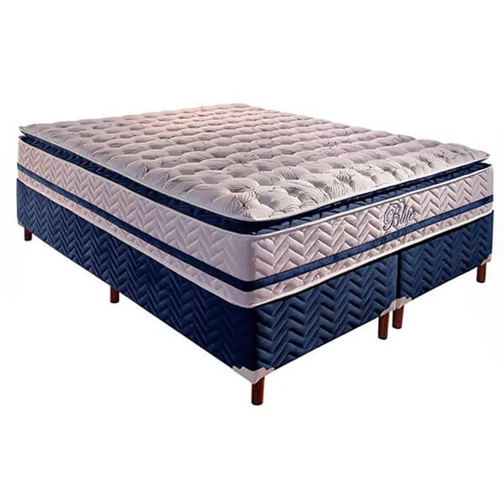 Base Bipartida com Colchão Blue King Size Paropas