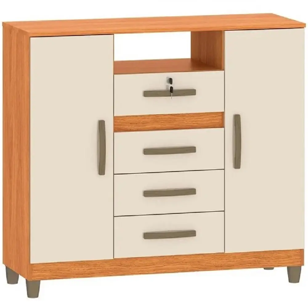 Cômoda Angra 2 Portas 4 Gavetas Fellicci