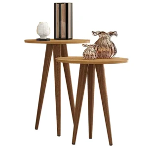 CONJUNTO SLIM MESA DE APOIO E LATERAL PATRIMAR COR CINAMOMO