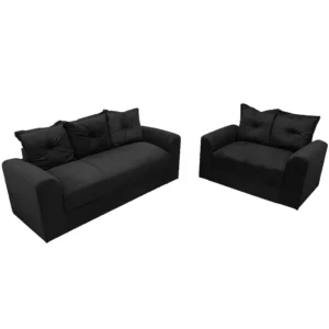 Conjunto de Sofá Porto com 2 e 3 Lugares Tecido Suede Felipe Estofados