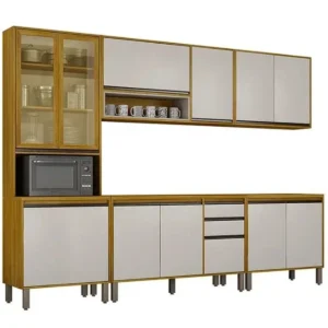 Cozinha Eduarda Completa 5 Peças 12 Portas 2 Gavetas Chf