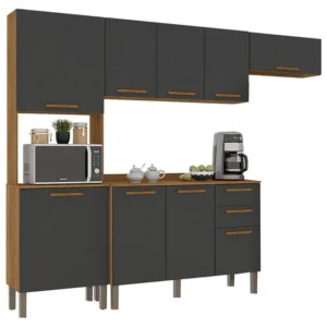 Cozinha New Valencia Completa 9 Portas 2 Gavetas Salleto