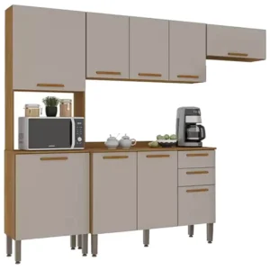 Cozinha New Valencia Completa 9 Portas 2 Gavetas Salleto