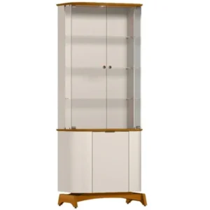 Cristaleira Serena com 3 Portas e Led New Ceval