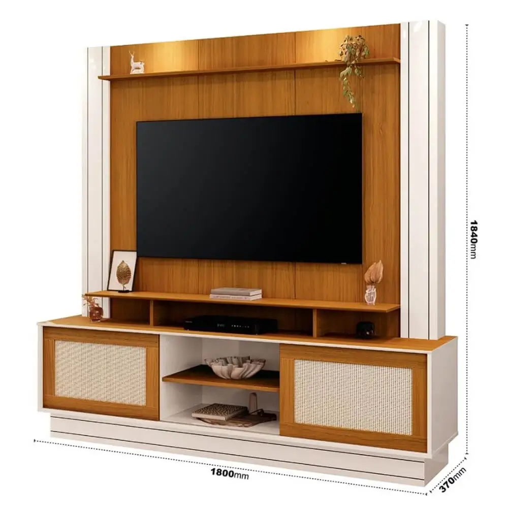 Estante Antares Home para Tv Até 55 Polegadas 2 Portas Edn - Image 2