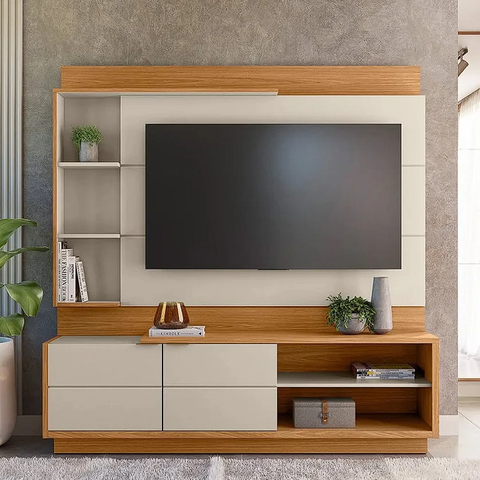 Estante Atlanta para Tv Até 60 Polegadas 2 Portas Linea - Imagem 5