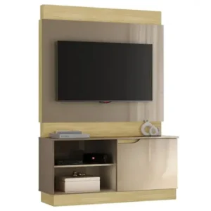 ESTANTE BALI PARA TV ATÉ 50 POLEGADAS 1 PORTA ATUALLE COR WOOD MADEIRADO REFLECTA
