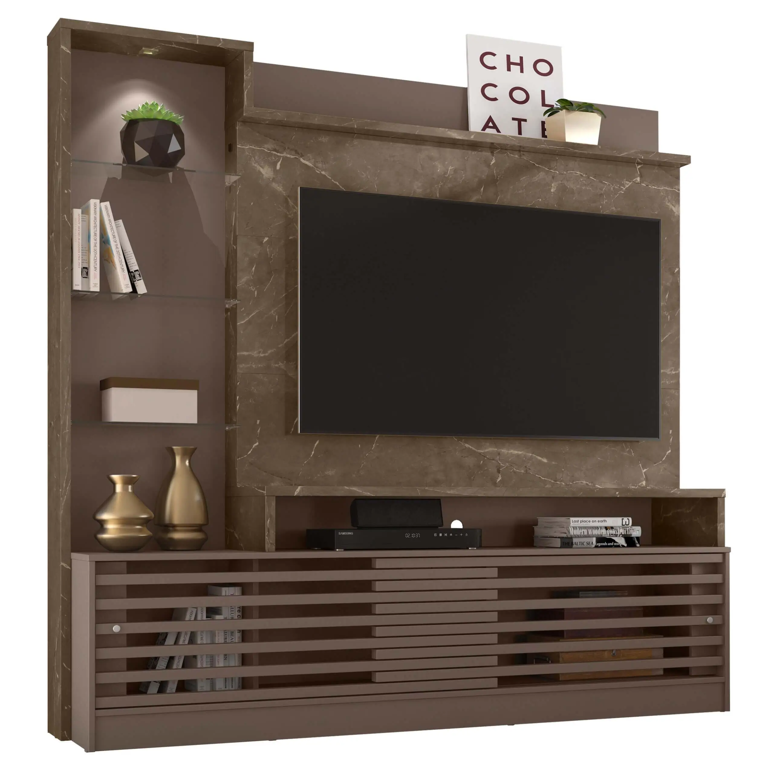 Estante Home Frizz Prime para Tv Até 55 Polegadas 2 Portas Madetec