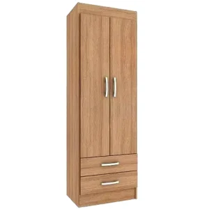 Guarda Roupa Atalaia 2 Portas 2 Gavetas Solteiro Evidencia